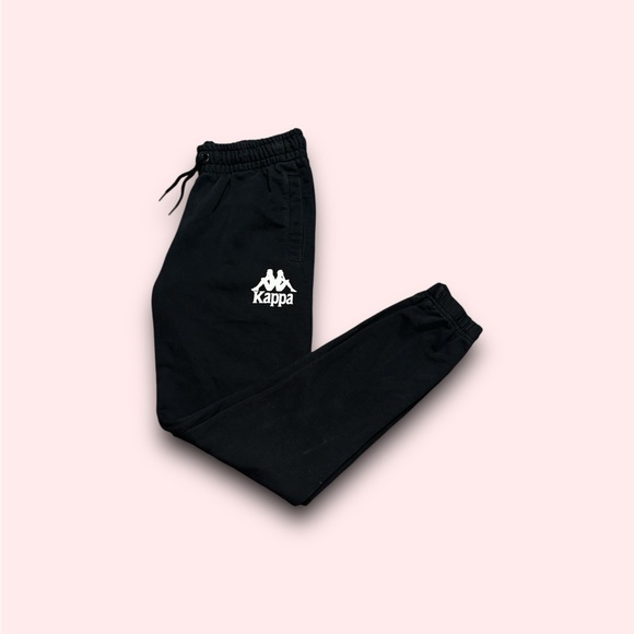 KAPPA tapered sweatpants black mens medium - Picture 1 of 5